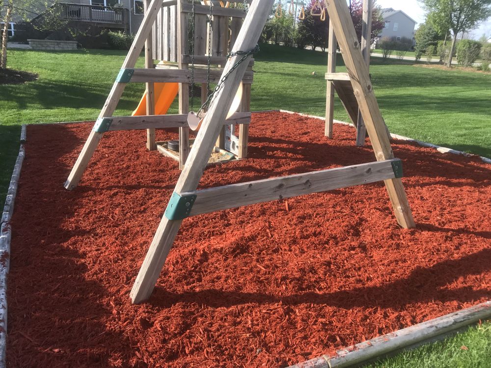 Graded lawn surface ready for sod installation